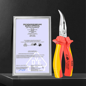 Pour LaoA VDE pince à bec incurvé 6-8 pouces 45 degrés 45 degrés nez pointu coude irrégulier dénudeur de fil OEM personnalisable - Product Image 6