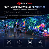 Personalizado 360 °   Sistema de Proyección Interactiva Inmersiva para Paredes y Suelos, Sala de Proyección Inmersiva Completa para Centros Comerciales, Museos y Centros de Entretenimiento Familiar