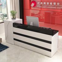 Bureaux de réception pour entreprises, hôtels, magasins de détail, design moderne simple noir et blanc, écologiques, durables, hauteur 110 cm