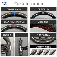 Volant de voiture en fibre de carbone LED M Sport personnalisé YZ pour BMW X1 X2 X3 X4 E81 F10 F20 F30 F21 F22 M4 F82 M2 F87 E91 E92 E93