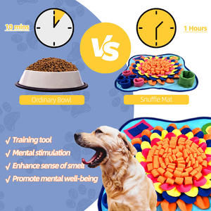 Tappetino per animali domestici giocattolo gatto cane che sniffa stuoia per animali domestici divertente e lavabile cibo nascosto Slow Food giocattolo Puzzle interattivo per cani - Product Image 4