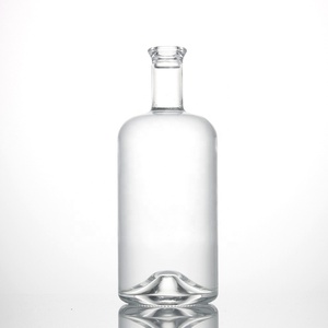 Rỗng trang trí thân mật rãnh dưới Thêm Flint rượu Whisky 750ml Gin rượu rum rượu mùi thủy tinh 700 ml ginebra chai - Product Image 4