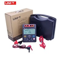UNI-T UT511 pengukur Voltmeter, Voltmeter pengukur jarak otomatis 1000V Tampilan kristal cair penguji ketahanan insulasi Digital 0.1