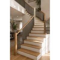Rampe d'escalier moderne de haute qualité et durable, design contemporain, directement de l'usine, pour escalier intérieur, balustrade, terrasse intérieure, hôtel