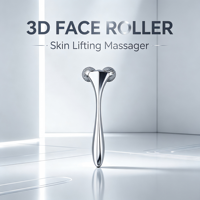 Rouleau de massage facial 3D en forme de V avec fonction musicale, pour raffermir la peau, lifter le visage et réduire les poches, bienfaits anti-âge