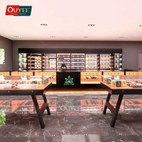 Vitrine en verre OUYEE pour magasin de tabac avec serrure - Vitrine de vente au détail pour dispensaire - Taille/couleur personnalisable - Garantie de 3 ans