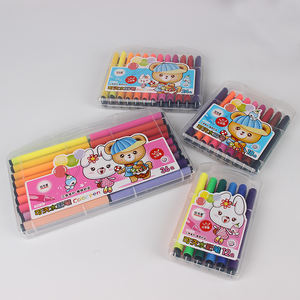 OEM vente en gros personnalisé 36 couleurs Jumbo <span class=keywords><strong>feutre</strong></span> pointe aquarelle stylo marqueur bonne qualité encre non toxique étudiant enfant ensemble de peinture d'art - Product Image 2