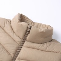 Veste matelassée imperméable à col montant moderne pour femme, légère, 100 % polyester, pour l'automne et l'hiver, idéale pour le bureau et le quotidien
