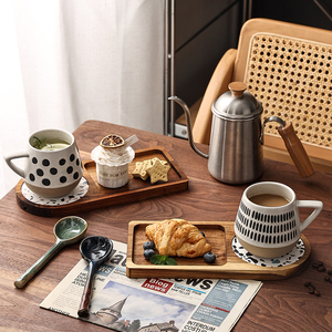 จีนวินเทจสีสโตนแวร์ Oem/odm แก้วถ้วยกาแฟเซรามิกที่มีการจัดการ - Product Image 3