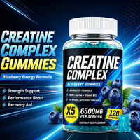Gommes à la créatine favorisant la croissance musculaire, la santé osseuse, la récupération corporelle, complément alimentaire sportif stimulant l'immunité