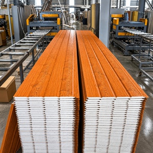 Paneles <span class=keywords><strong>de</strong></span> Construcción <span class=keywords><strong>de</strong></span> 38.3 cm <span class=keywords><strong>de</strong></span> Ancho, Acero Galvanizado con Relieve <span class=keywords><strong>de</strong></span> Ladrillo y Espuma <span class=keywords><strong>de</strong></span> PU para Paredes Exteriores <span class=keywords><strong>de</strong></span> Almacenes - Product Image 5