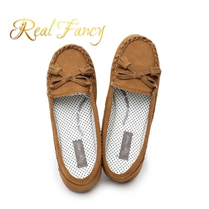 Moda Casual In Pelle Scamosciata Piatto <span class=keywords><strong>Mocassini</strong></span> In Pelle <span class=keywords><strong>Mocassini</strong></span> Scarpe per Le Donne - Product Image 3