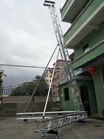 Torre de elevación de aluminio para altavoces con estructura de armazón lineal