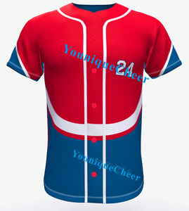 Grosir kaus bisbol sublimasi kustom jala jaket bisbol dengan pengiriman murah - Product Image 1