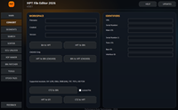 Herramienta ECU para HPT FILE EDITOR 2026 V3.8.1: Convierte HPT BIN CTZ XDF, Visualiza Hex, Intercambio de Segmentos, Desbloqueo y Archivos de Calibración GPEC