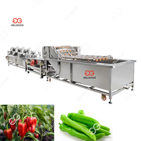 Machine automatique de nettoyage de lavage de concombre de poivre d'équipement de coupeur de piment