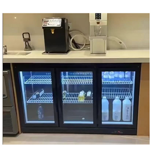 Tái sinh hai cửa mini đồ uống tủ lạnh hiển thị mát trở lại Bar bia chai Ba cửa trượt Showcase tủ lạnh tủ đông - Product Image 5