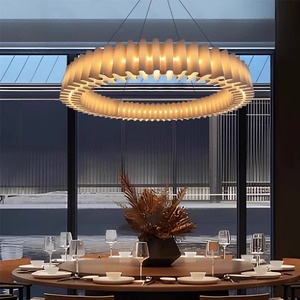 Vintage Wabi Sabi Style Chandelier Round Led <b>Light</b> For Hotel <b>Dining</b> Room Private Room - Product Image 3