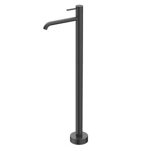 Grifo de lavabo cromado de columna, diseño sencillo para bañera, ducha, agua fría y caliente, grifo de baño monomando - Product Image 2