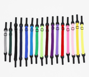 Vente en gros de sangles élastiques en caoutchouc pour lunettes, lanière de lunettes épaissie antidérapante réglable pour lunettes de sport - Product Image 4