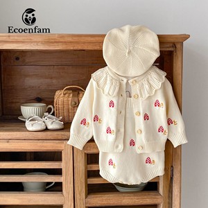 Ecoenfam – <span class=keywords><strong>Cardigan</strong></span> tricoté pour garçon de 0 à 3 ans, pull brodé à manches longues pour nouveau-né, vêtements en coton pour bébés filles - Product Image 3