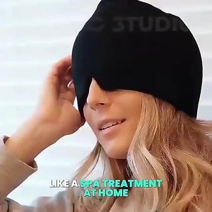 Mascarilla Facial para Alivio de la Migraña con Gel Refrigerante para Aliviar la Fatiga, Compresa Fría y Caliente, Compresa de Hielo, Mascarilla Ocular de Gel de Seda Láctea - Product Image 4