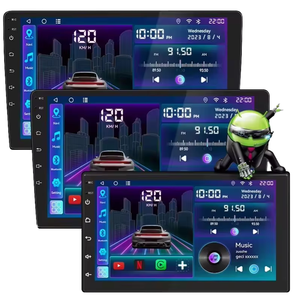 เครื่องเล่นมัลติมีเดียติดรถยนต์ระบบนำทาง GPS จอสัมผัส OLED ขนาด <span class=keywords><strong>9</strong></span> นิ้ว แบบ 2DIN รองรับ Android พร้อมฟังก์ชั่นแบ่งหน้าจอ วิทยุ และ DSP 2GB - Product Image 1