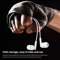 Connecteur de Type C à la mode écouteurs intra-auriculaires filaires stéréo casque câble plat écouteurs filaires casque avec micro pour téléphone portable