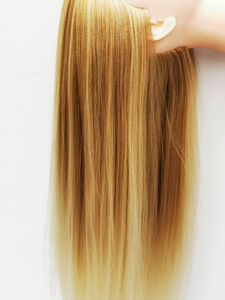 Venta de fábrica peluquería cabeza Pelo Largo Rubio maniquí <span class=keywords><strong>muñeca</strong></span> sintético maniquí cabeza de entrenamiento - Product Image 2