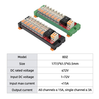 Module de distribution de fusibles CC 8 canaux Montage sur rail DIN Bloc de distribution d'alimentation à interrupteur Bande de distribution d'alimentation 8DZ Blocs de bornes pour le commutation et le partage de l'alimentation CC