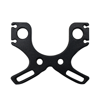 PIAOYU Tête de fourche de lance-pierre en alliage de zinc Owl Gen 2, accessoire de tir à l'arc métallique haute précision pour la chasse en extérieur