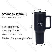 Gobelet isotherme en acier inoxydable séparable de 40 oz (1200 ml) avec poignée, support magnétique pour téléphone, couvercle, logo personnalisé, mug de voyage pour voiture