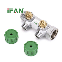 Système de distribution d'eau en laiton IFAN PERT pour chauffage au sol, collecteur PEX multicouche 2, 3, 4, 5, 6, 7, 8 voies