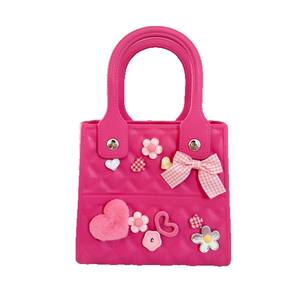 2025 dernières filles mignonnes décor noeud <span class=keywords><strong>EVA</strong></span> plage été Logo personnalisé Silicone perle sacs fourre-tout pour femmes sacs à main et sacs à main pour dames - Product Image 6