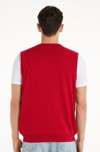 FNJIA Custom <strong>Men's</strong> Oversize Pullover Jumper Fall Jacquard Christmas Print Knitted Sweater Casual Style for <strong>Holiday</strong> <strong>Vest</strong> - Product Image 5