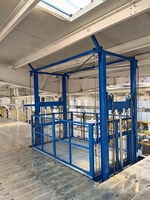 Elektrikli Kargo Asansörü Yük Asansörü Hidrolik Eşya Kaldırma Platformu Fabrika Deposu Kargo Kaldırma İçin