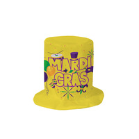 Chapeau de carnaval personnalisé pour enfants Beckon, chapeau de fête Mardi Gras en polyester, chapeau de sport décontracté rayé, unisexe, toutes saisons