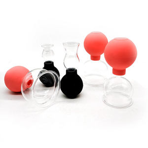 Ensemble de ventouses en verre de silicone, 5 tailles. <span class=keywords><strong>Kit</strong></span> de thérapie à domicile professionnel pour la réduction de la <span class=keywords><strong>cellulite</strong></span> par massage du visage et du corps par aspiration sous vide CE - Product Image 4