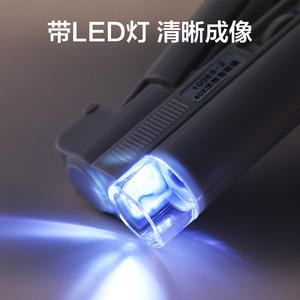 กล้องจุลทรรศน์แบบมือถือเอเบล 40x 80x 100x 150x พร้อมไฟ LED สำหรับนักเรียน แบบพกพา พับได้ ความละเอียดสูง - Product Image 3