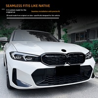 Calandre avant LED étoilée pour BMW Série 3 G20 G21 G28 LCI 2023 et modèles ultérieurs, calandre centrale en maille diamantée