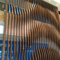 Revêtement de maison moderne, tôles métalliques, décoration de façade de bâtiment, aluminium, design ondulé 3D, panneau mural intérieur