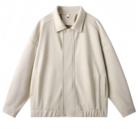 Veste coupe-vent en faux daim pour homme, style baseball vintage, veste uniforme vierge, personnalisable avec votre propre logo