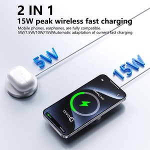 Hợp Kim Nhôm Xách Tay Earbuds Điện Thoại Từ Tính Sạc Không Dây Pad 15W Loại C Sạc Không Dây Cho Iphone 17 Airpods Pro Max - Product Image 2