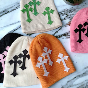 Gorro de Invierno de Jacquard Acrílico Unisex con Logotipo Personalizado al por Mayor, Gorro de Esquí Cálido para Mujeres y Niños, Gorro de Punto Jacquard con Estampado Completo - Product Image 2