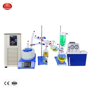 Destilación de ruta corta, 2L, 5L, 10L, 20L, con bomba de vacío, sistema de calefacción