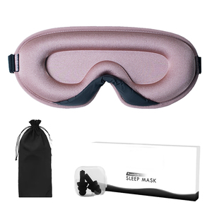 Großhandel Konturierte 3D-Schlafmaske Memory-Schaum Augenmaske Blockiert Alle Lichter 3D-Schlafmaske mit Nasenklappe - Product Image 2