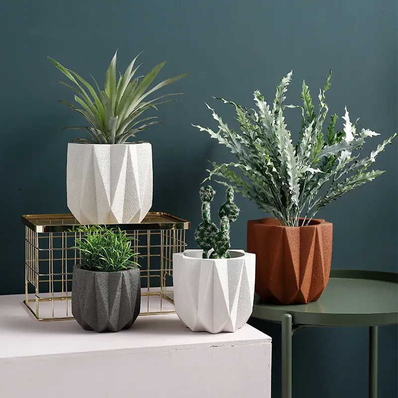 5 "Cool Creatieve Cement Bloempotten Voor Verkoop Goedkope Indoor Plant Potten Kopen Bloempotten Online Zonder Schotel