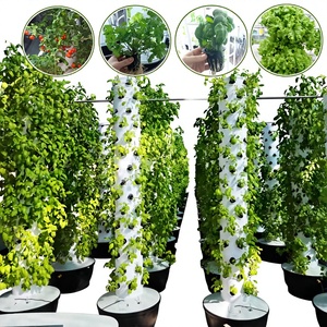Système de culture hydroponique en tour intelligent pour serres agricoles avec pompe de dosage automatique et circulation d'eau automatisée - Product Image 1