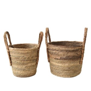 Panier à fleurs en osier, panier de rangement pour plantes vertes et fleurs, décoration de balcon intérieur et extérieur - Product Image 3