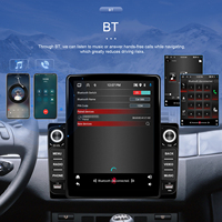 Podofo 2 Din 9,5 ''Android Car Radio Auto Electronics 2 + 64GB Wireless Carplay Android Auto RDS WIFI Carga rápida AHD Cámara